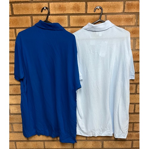 34 - 2 X NEW LACOSTE POLO SHIRT SIZE LARGE RRP £160 - (ROYAL BLUE & LIGHT BLUE) ( P20197812 /C )