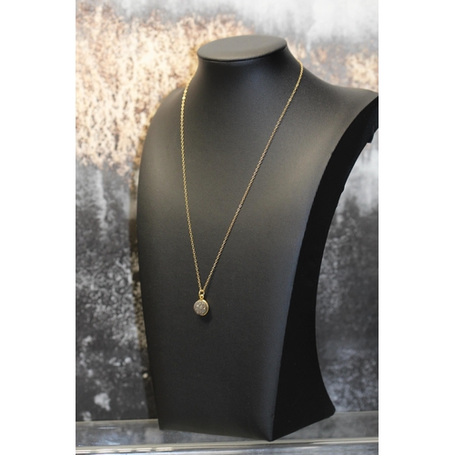 120 - CHARCOAL RAW DRUZY NECKLACE RRP £59 (GOLD PLATED) ( P22022010 /C )