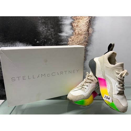 154 - STELLA MCCARTNEY  ELYPSE TRAINERS SIZE 38 IN BOX RRP £486 (RR/17/POCA)