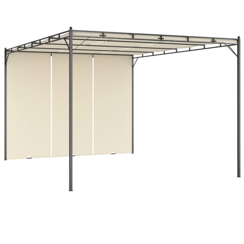 187 - NEW VIDA XL  GARDEN GAZEBO WITH SIDE CURTAINS 4 X 3 RRP £217.99