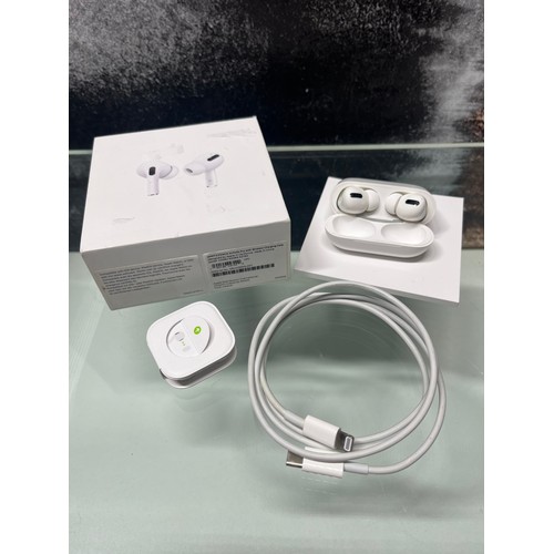 143 - APPLE AIRPODS PRO 3RD GENERATION 2019  WITH WIRELESS CHARGING CASE, LEAD,SPARE RUBBERS IN BOX.RRP £2... 