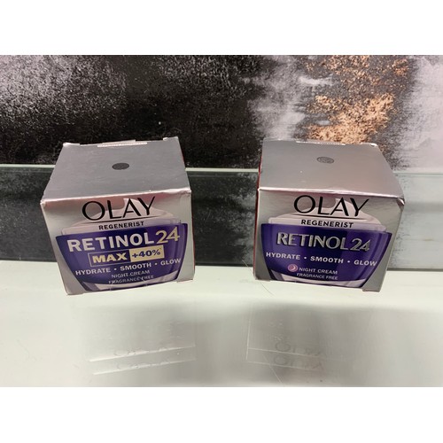 56 - OLAY RETINOL 24 MAX +40% NIGHT CREAM 50ML & OLAY RETINOL 24 NIGHT CREAM TOTAL RRP £62.99 (P22141... 