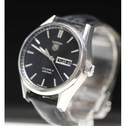 203 - TAG HEUR CARRERA CALIBRE 5 AUTOMATIC WATCH WAR201A - RMP5237 - CASE 38mm - NEW COST £3000 (GPN7)