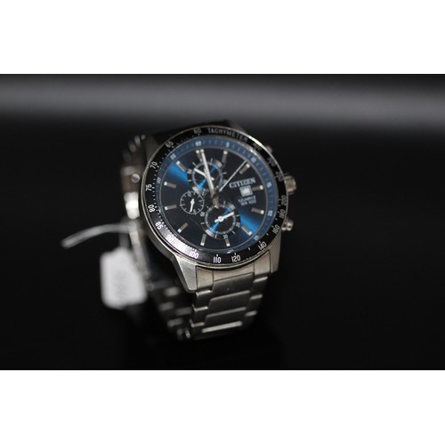 116 - CITIZEN MENS S/S CHRONOGRAPH BRACELET WATCH 44MM RRP £199.99 (P22057116/S)