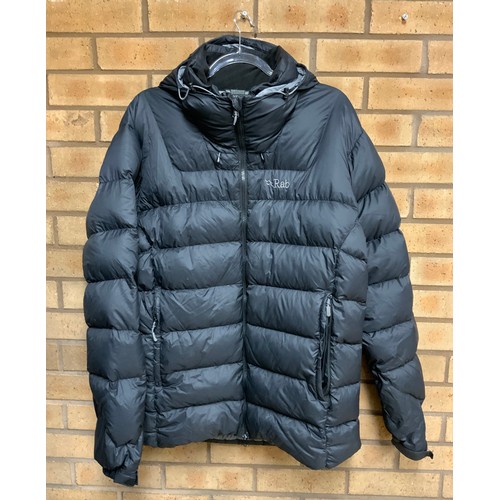 166 - RAB MENS NEUTRINO PRO DOWN JACKET BLACK SIZE XL - COST NEW £325 (P22207286 / AC/03/10112022)