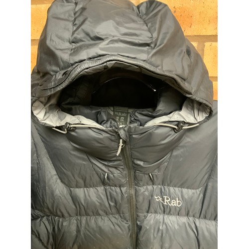 166 - RAB MENS NEUTRINO PRO DOWN JACKET BLACK SIZE XL - COST NEW £325 (P22207286 / AC/03/10112022)