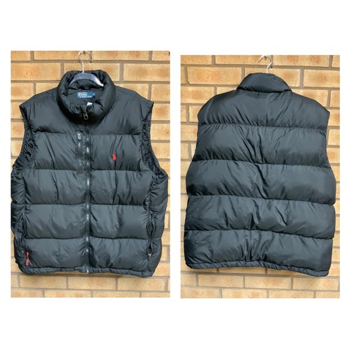 163 - POLO - RALPH LAUREN GILET SIZE XXL- BLACK - COST NEW £269 (P22207286 / AC/03/10112022)