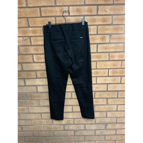 15 - NEW - MARKS & SPENCER BLACK PER UNA TROUSERS  SIZE 10 SHORT RRP £39.50 & MARKS & SPENCER... 