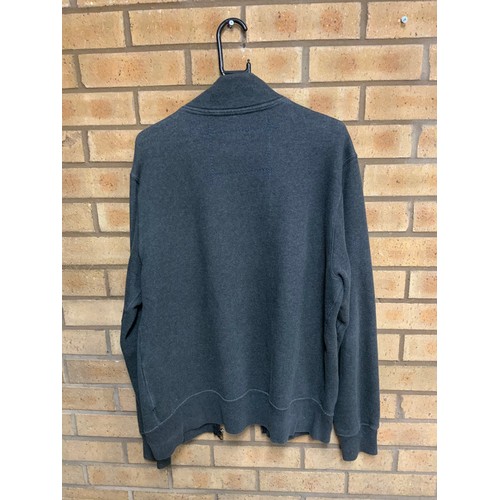 23 - VINTAGE RALPH LAUREN GREY ZIP UP SWEATSHIRT