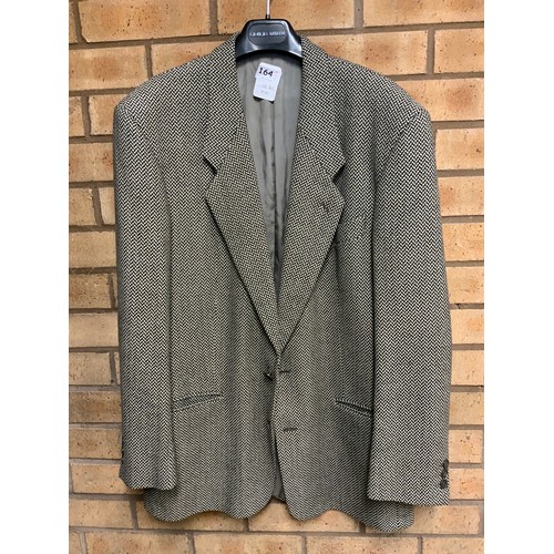 164 - VINTAGE GIORGIO ARMANI HERRINGBONE BLAZER SIZE 48 REG - NEW ONLINE PRICE £500+