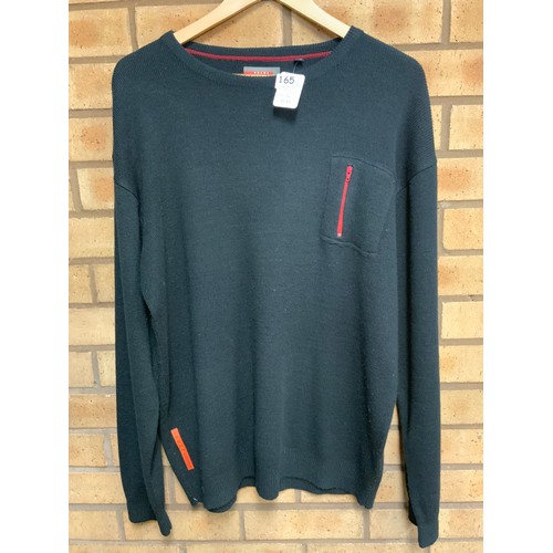 165 - PRADA MENS CREW NECK JUMPER SIZE LARGE - COST NEW £1100