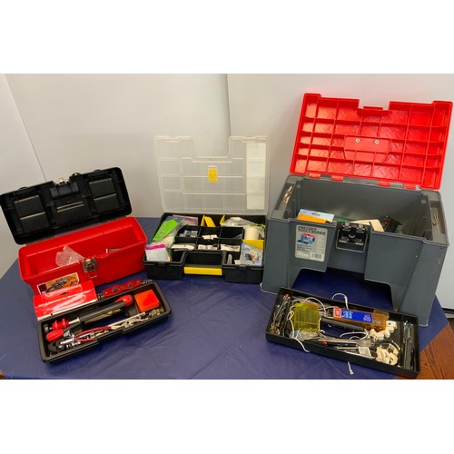 53 - 3 X TOOL BOXES & ASS TOOLS & SPARES