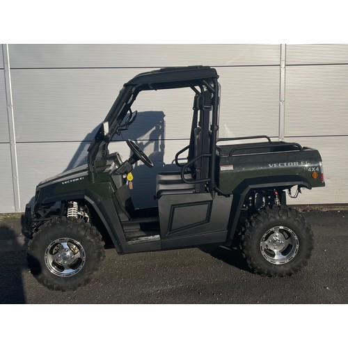 199 - HISUN VECTOR E1 ELCTRIC UTV WITH ON BOARD CHARGER- ROAD LEGAL - UNREGISTERED. SERIAL NO LWGEJKZ14MA0... 