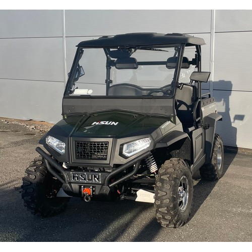 199 - HISUN VECTOR E1 ELCTRIC UTV WITH ON BOARD CHARGER- ROAD LEGAL - UNREGISTERED. SERIAL NO LWGEJKZ14MA0... 