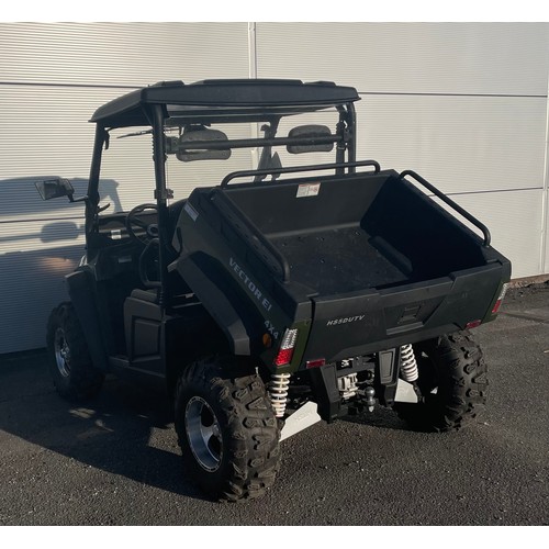 199 - HISUN VECTOR E1 ELCTRIC UTV WITH ON BOARD CHARGER- ROAD LEGAL - UNREGISTERED. SERIAL NO LWGEJKZ14MA0... 