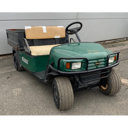 131 - EZGO ELECTRIC UTILITY WORKHORSE 1000 LX BUGGY WITH CHARGER - SERIAL NUMBER A2031469496