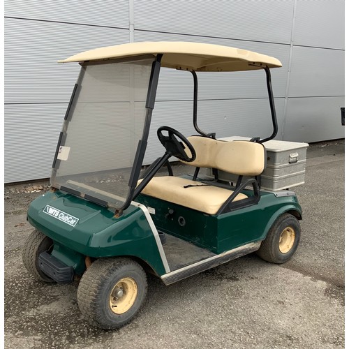 129 - CLUB CAR ELECTRIC BUGGY WITH BOX - SERIAL NUMBER 00127178