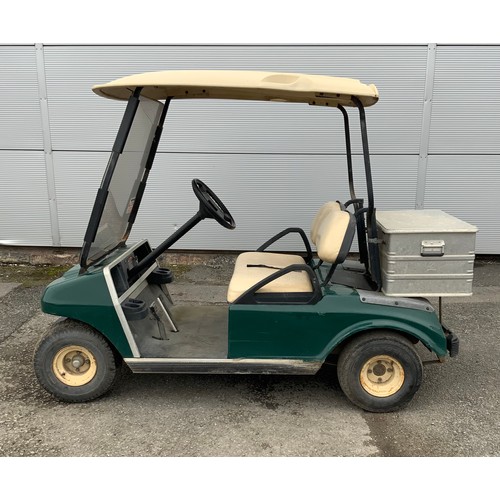 129 - CLUB CAR ELECTRIC BUGGY WITH BOX - SERIAL NUMBER 00127178