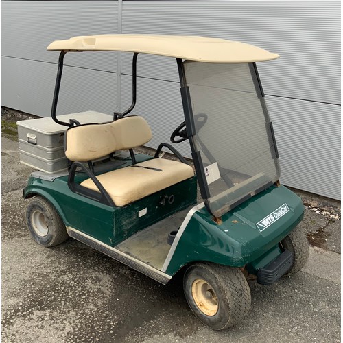 129 - CLUB CAR ELECTRIC BUGGY WITH BOX - SERIAL NUMBER 00127178