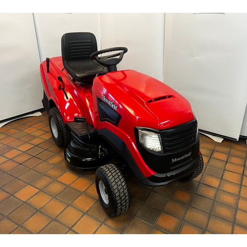 127 - MOUNTFIELD 1436M RIDE ON MOWER & COLLECTION - COST WHEN NEW £2000