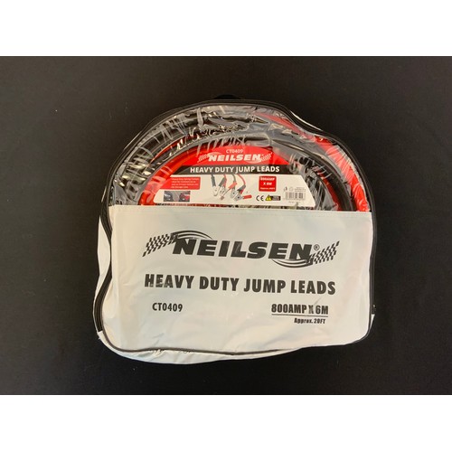 46 - NEW NEILSON 800 AMP HD JUMP LEADS 6M NEISLEN