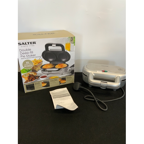 67 - SALTER DOUBLE DEEP-FILL PIE MAKER used RRP £29.99