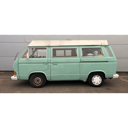 135 - 1982 VOLKSWAGEN T25 DAY VAN - REG NO 'EUB53Y'  91,608 MILES. MOT EXEMPT.1970cc. FULL ENGINE REBUILD ... 