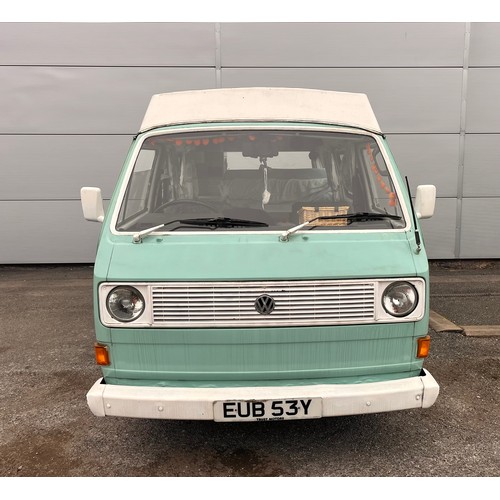 135 - 1982 VOLKSWAGEN T25 DAY VAN - REG NO 'EUB53Y'  91,608 MILES. MOT EXEMPT.1970cc. FULL ENGINE REBUILD ... 