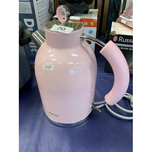 70 - ASCOT CANDY PINK ELECTRIC KETTLE RRP £50