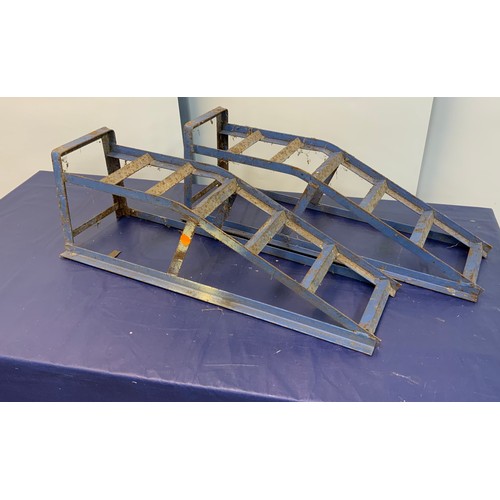 192 - PAIR OF STEEL CAR RAMPS