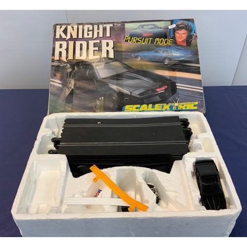 114 - SMALL BOX OF SCALEXTRIC KNIGHT RIDER