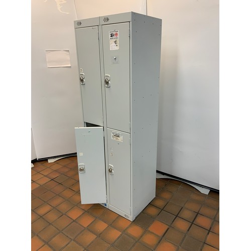 39 - 4 CUPBOARD STEEL LOCKER - COST NEW £257