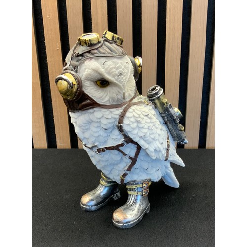 158 - NEW STEAMPUNK OWL ROCKET- 21CM - RRP £30