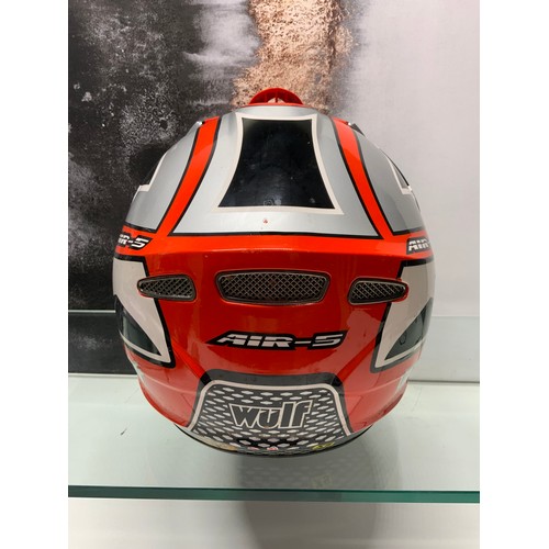 157 - WULFSPORT AIR-5 MOTORCROSS JUNIOR HELMET - XS - COST WHEN NEW £59.99