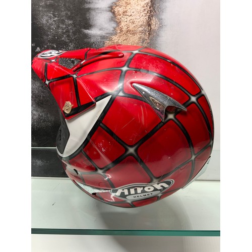 164 - AIROH SPIDERMAN JUNIOR HELMET 250 SIZE SMALL - COST £179 WHEN NEW