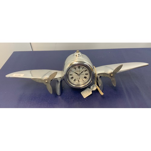 160 - AERPOSTALE PAR AVION PLANE CLOCK RRP £90