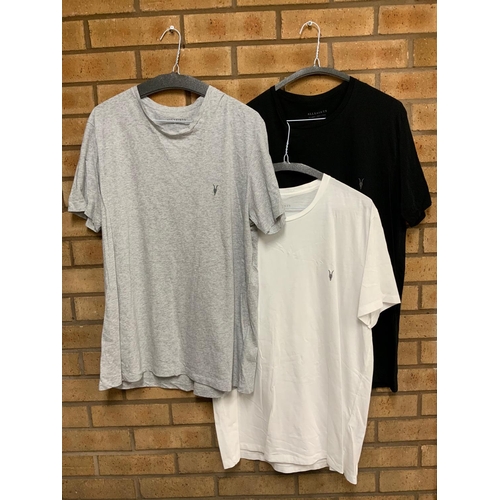 40 - 3 X ALL SAINTS T-SHIRTS SIZE X-LARGE RRP £96 ( P23185119 )