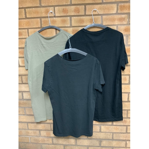 39 - 3 X ALL SAINTS T-SHIRTS SIZE SMALL RRP £90 ( P23185119 )