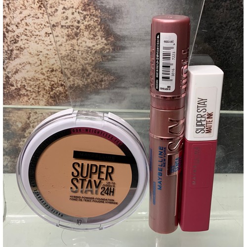 109 - MAYBELINE SUPER STAY MATTE INK, MAYBELINE SUPER STAY HYBRID POWDER-FOUNDATION NO 10 & MAYBELINE ... 