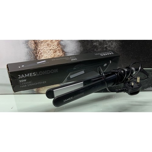 17 - JAMES LONDON 35W CERAMIC HAIR STRAIGHTNER RRP £9.99 (P24041536 )