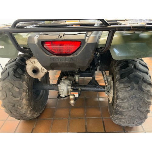 145 - HONDA TRX420FM2L REGISTRATION - CX20BMV (2020) GREEN 4X4  AUTO QUAD 5499 MILES,2 KEYS RRP £7198 - PL... 