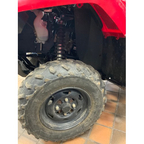 146 - HONDA TRX420FM2  RED QUAD 4X4 AUTO REGISTRATION - CX70BLZ (2021) WARRANTED 2349 MILES, 1 KEY RRP £71... 