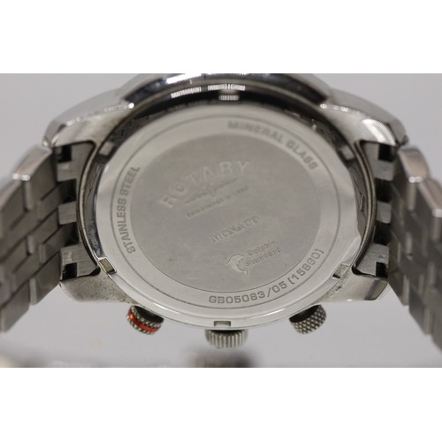 190 - ROTARY MONACO WATCH RRP £150 ( P23066183 / C )