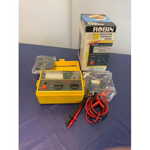 16 - ROBIN INSUTLATION CONTINUITY TESTER KMP3057DL  EST RRP £59