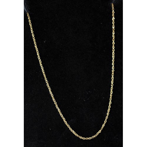 205 - 9CT (375) SINGAPORE NECKLACE 1.16G ( P23101347 / C )