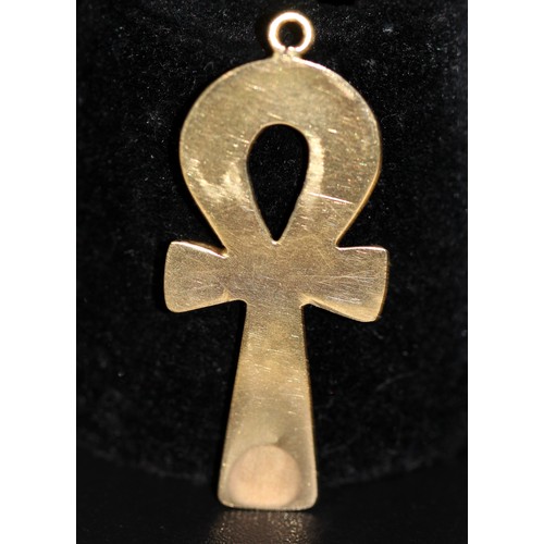 230 - 18CT YELLOW GOLD (TESTED) - (NOT HALLMARKED) - EGYTIAN ANKH CROSS 3.47G (P24013367 )