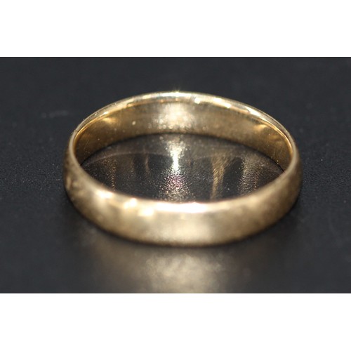 217 - 9CT 375 YELLOW GOLD WEDDING RING 3.75G (P24219661 )