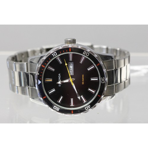 197 - GENTS SEKONDA MIDNIGHT WATCH RRP £50 (P24219687 )