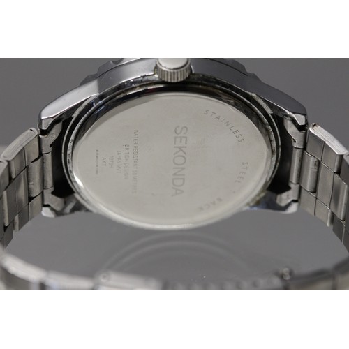 197 - GENTS SEKONDA MIDNIGHT WATCH RRP £50 (P24219687 )