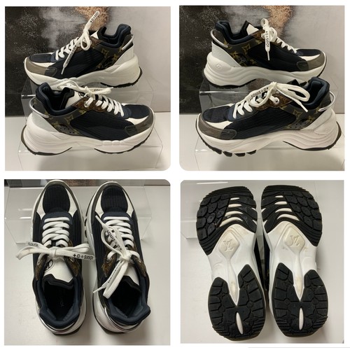 129 - LOUIS VUITTON RUN 55 TRAINERS SIZE 37 - UK 4  RRP £945 ( ACC/27/POCA /P24020138)